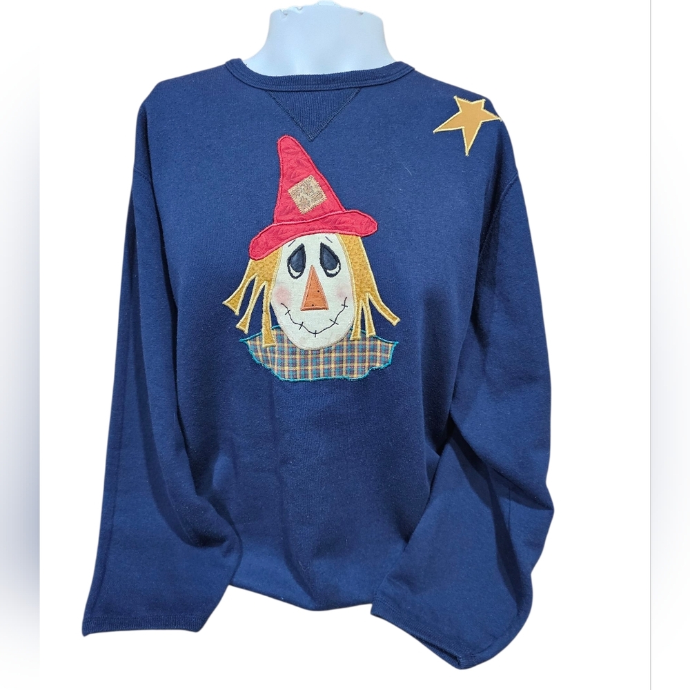 🎃 Just My Size‎ Scarecrow Sweatshirt 18W/20W – Fall / Halloween Pullover